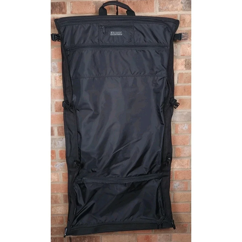 Victorinox Travel Suite Trifold Bag Black Nylon Luggage 41 X 21 Inch